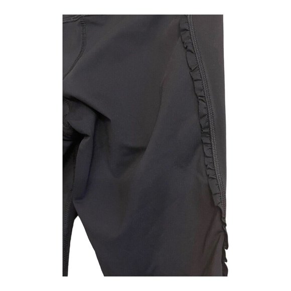 Lululemon Fast Free Crop Legging Size 4 Black High Noon Dot Lilac Running READ - Picture 11 of 16